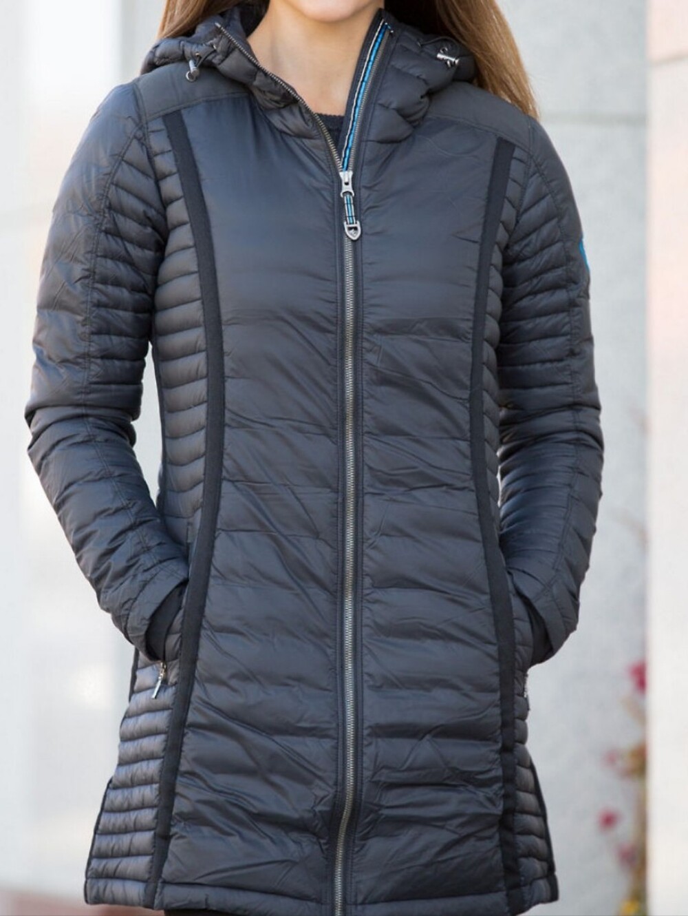 Kuhl Women's Spyfire Navy Down Parka Size Small